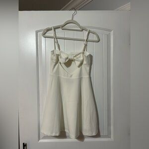 Lulu's White Bow Dress